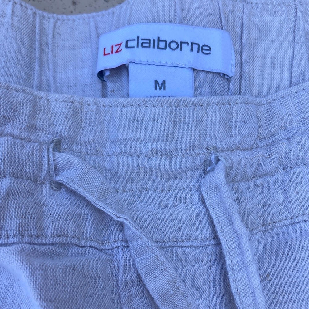 Liz Claiborne Gray Linen Pants